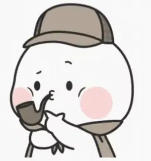 ⭐ Kartun, Detektif, Lucu, Pipa, Topi, Investigasi telegram sticker