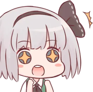 😱 Anime, Kawaii, Carino, Cartone animato, Chibi, Adesivo whatsapp sticker