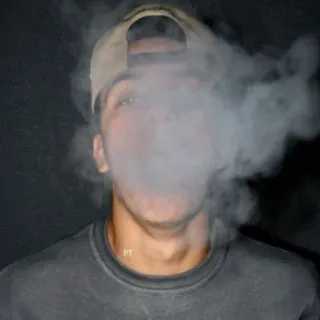 🚬 asap, pria, vaping, awan, potret telegram sticker