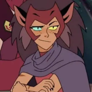 😈 Catra She-Ra and the Princesses of Power animado, desenho animado, fantasia, gato, vilão, Netflix telegram sticker