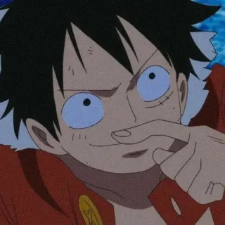 👒 Monkey D. Luffy One Piece Anime, Pirata, Manga, Divertido, Dibujos animados telegram sticker