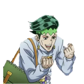 🤩 Rohan Kishibe JoJo's Bizarre Adventure Anime, Manga, Le bizzarre avventure di JoJo, Rohan Kishibe telegram sticker