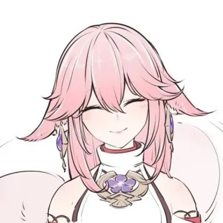 🍡 Yae Miko Genshin Impact anime, genshin impact, yae miko, fanart telegram sticker