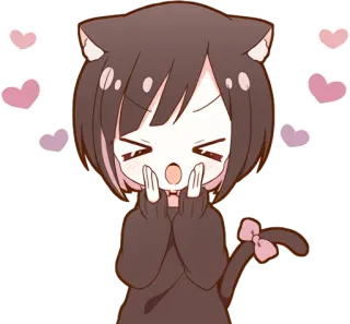 🥰 Anime, Katze, Herzen, Kawaii, Süß telegram sticker