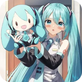 👋 Hatsune Miku Vocaloid telegram sticker