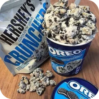 🍦 HERSHEY'S COOKIES 'N' CREME CRUNCHERS OREO telegram sticker