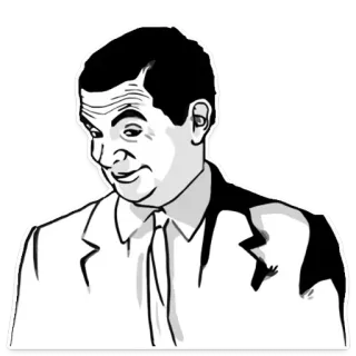 😉 Mr. Bean Mr. Bean, lustig, Komödie, Cartoon telegram sticker