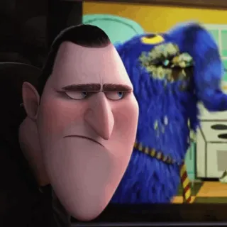 😐 Count Dracula Hotel Transylvania ปีศาจ, แวมไพร์, การ์ตูน, โรงแรม, ตลก telegram sticker