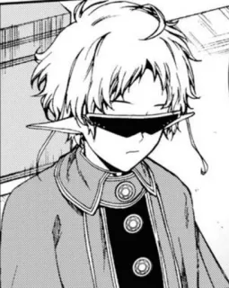 😎 Anime, Manga, Elf, Charakter, Augenbinde telegram sticker