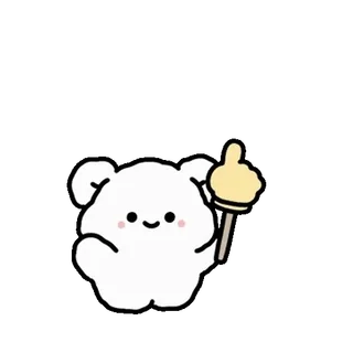 💬 fofo, urso, kawaii, adesivo, desenho animado whatsapp sticker