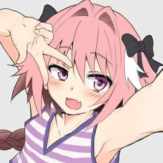 😘 Astolfo Fate/Apocrypha Anime, Manga, Astolfo, Fate, Fate/Apocrypha, Mignon, Trap telegram sticker