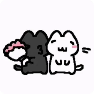 💐 cats, cute, kawaii, friends, cartoon telegram sticker