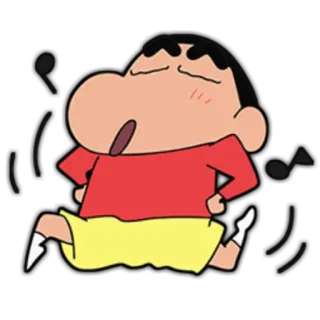 🎶 Shin-chan Anime, Desenho animado, Engraçado, Dança, Shin-chan, Personagem, Mangá whatsapp sticker