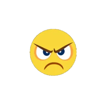 😤 Emoji, Enojado, Loco, Furioso, Cara whatsapp sticker