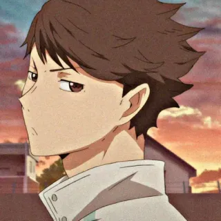 😒 Oikawa Haikyuu!! Oikawa, Haikyuu!!, anime, character, volleyball, sports anime telegram sticker