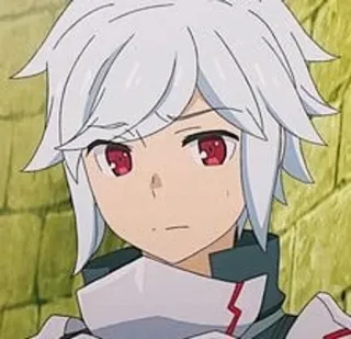 🗻 Bell Cranel Is It Wrong to Try to Pick Up Girls in a Dungeon? Anime, Fantasy, Bell Cranel, Personaggio, occhi rossi, capelli bianchi telegram sticker