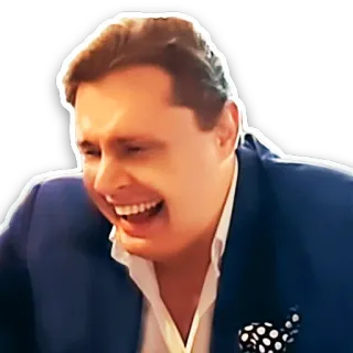 🤣 Mann, Anzug, lachend, glücklich, Person telegram sticker