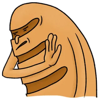👎 Cartoon, Figuur, Gebaar, Hand, Stop telegram sticker