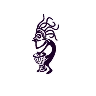 💡 kokopelli, drum, native, american, spiritual telegram sticker