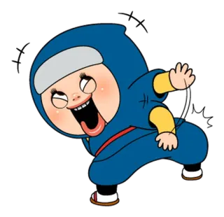 🥷 Ninja, Cartoon, Humor, Lustig, Figur, Unfug telegram sticker