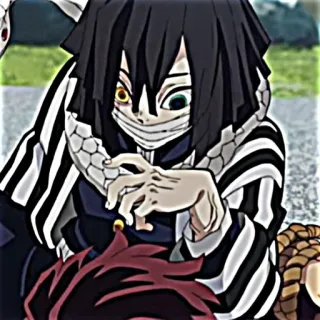 😶 Obanai Iguro Demon Slayer Anime, Demon Slayer, Obanai Iguro, Serpiente, Manga, Personaje telegram sticker