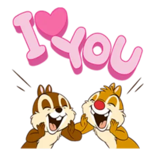 Чип и Дейл  whatsapp stickers