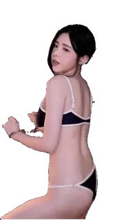 🧐 femme, bikini, sous-vêtement, fille, asiatique whatsapp sticker