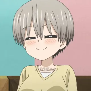 😚 Uzaki Hana Uzaki-chan Wants to Hang Out! อนิเมะ, Uzaki-chan Wants to Hang Out, อุซากิ ฮานะ, น่ารัก, ผู้หญิง, คาวาอิ whatsapp sticker