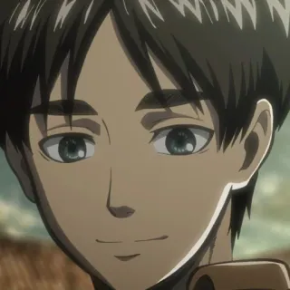 🗡 Eren Yeager Attack on Titan Anime, Mangá, Eren, Eren Yeager, Ataque dos Titãs, Personagem whatsapp sticker