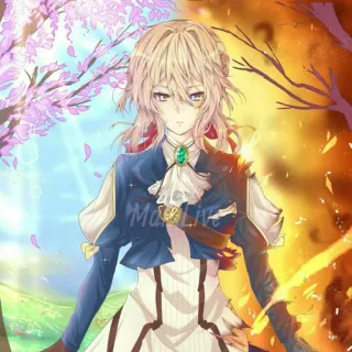 😧 Violet Evergarden anime, character, violet evergarden telegram sticker