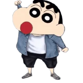😀 Shin-chan Crayon Shin-chan Anime, Cartoon, Crayon Shin Chan, Shin Chan, Animatie, Kind telegram sticker
