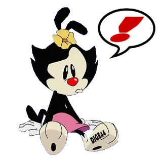 ❗️ Dot Warner Animaniacs DIGE44 Dibujos animados, Animaniacs, Dot Warner, Personaje telegram sticker