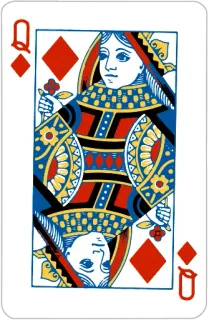 👸 naipe, reina, diamantes, juego de cartas, realeza telegram sticker
