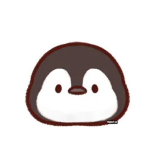😳 penguin, animal, cute, bird, cartoon telegram sticker