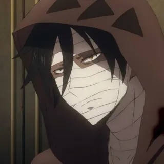 🖤 Zack Angels of Death Anime, Manga, Hoodie, Perban, Karakter telegram sticker