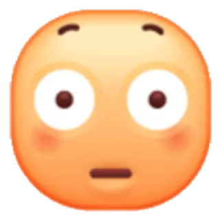 😳 Emoji, Visage, Choqué, Expression, Surpris telegram sticker