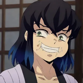 ✨ Inosuke Hashibira Demon Slayer Anime, Demon Slayer, Inosuke, Divertido, Personaje telegram sticker