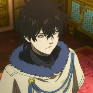 💛 Yuno Black Clover Anime, Yuno, Black Clover, Personagem, Mangá telegram sticker