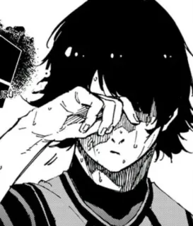 🤦‍♂ anime, boy, sad, crying, manga whatsapp sticker