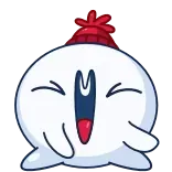 👋 Мультфильм, Персонаж, Милый, Наклейка, Счастливый whatsapp sticker