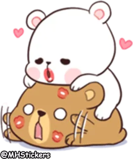 @MHStickers Bears In Love telegram stickers
