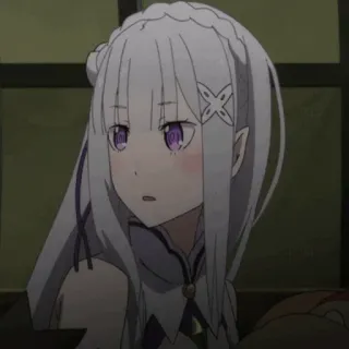 🤍 Emilia Re:Zero Anime, Emilia, Re Zero, Waifu telegram sticker