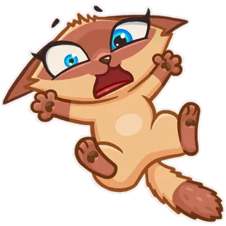 😨 cat, cute, cartoon, sticker telegram sticker