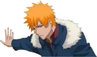 😞 Ichigo Kurosaki Bleach Anime, Manga, Ichigo Kurosaki, Bleach, Personaggio anime telegram sticker
