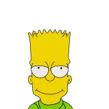 😈 Bart Simpson The Simpsons bart simpson, the simpsons, cartoon, animation, yellow, character telegram sticker