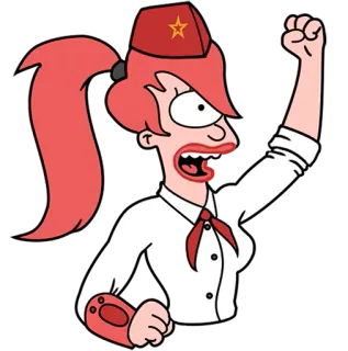 Futurama by 2D Among Us telegram stickers