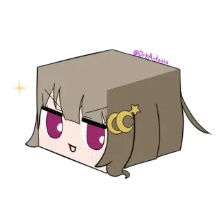 🌙 @drkAntonio アニメ, かわいい, キューブ, 漫画 telegram sticker
