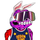 🐇 DEGEN GANG кролик, спорт, банда, деген, стикер, мультфильм, персонаж, наклейка telegram sticker