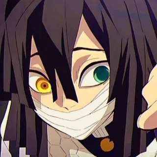 🐍 Obanai Iguro Demon Slayer anime, demon slayer, obanai iguro, manga, character, snake hashira whatsapp sticker