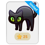 🎁 limited kot, czarny kot, zwierzę, edycja limitowana, naklejka whatsapp sticker